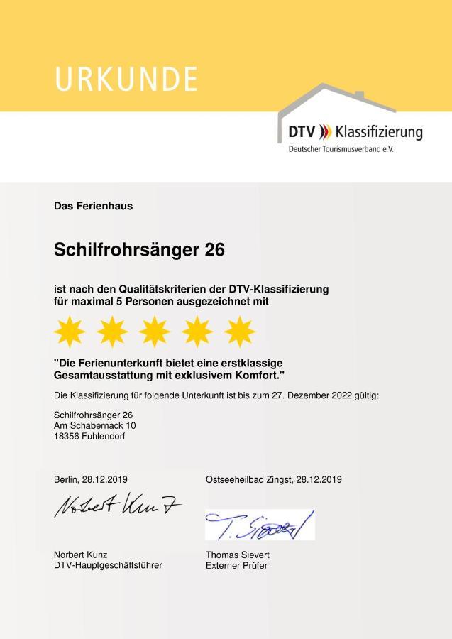 Ferienhaus Schilfrohrsaenger 26 Fuhlendorf  Exteriér fotografie